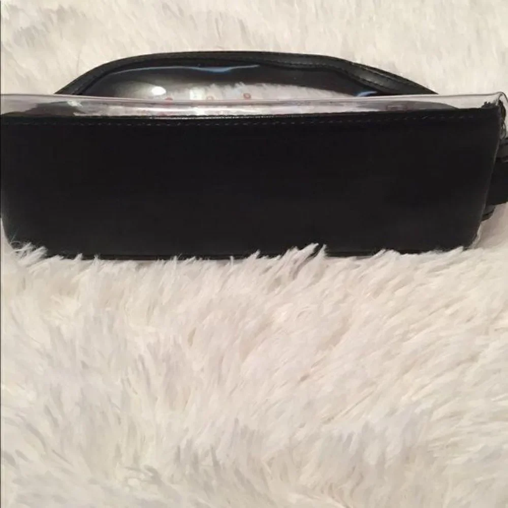 Victoria’s Secret Clear Confetti Zippered Cosmetics Travel Bag New